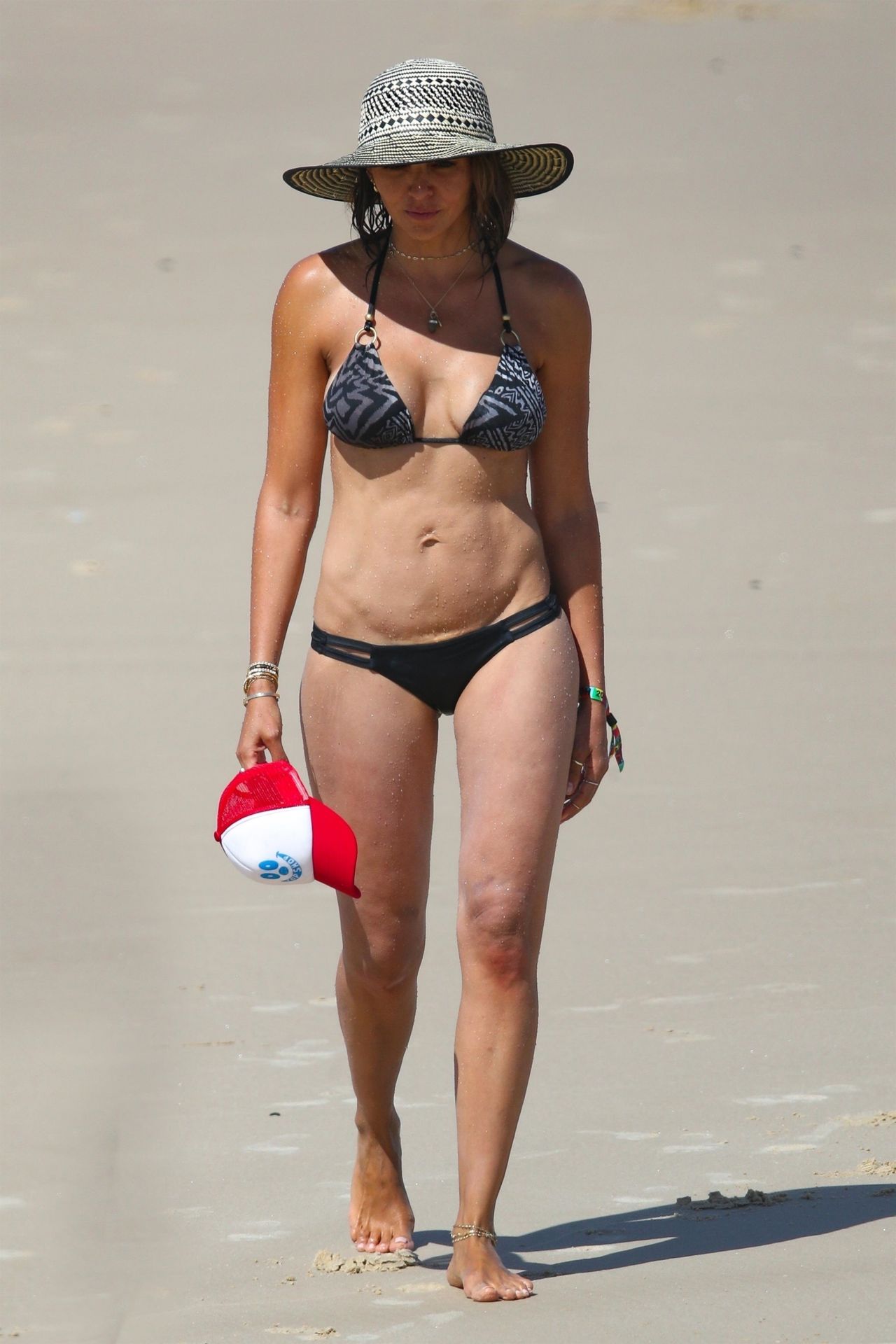 Luciana Barroso in Bikini at the Beach in Byron Bay.