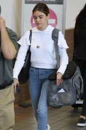 Lucy Hale at LAX Airport in LA 04/02/2018