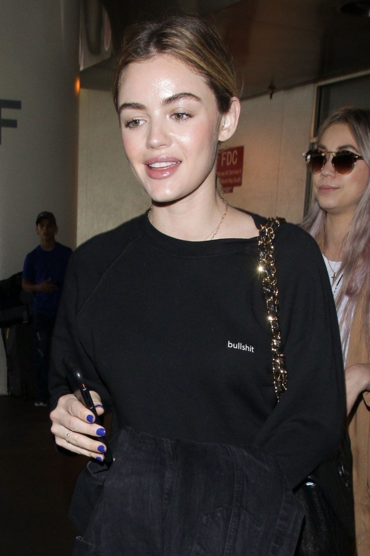 Lucy Hale in Travel Outfit - Arrives at the Airport in LA 04/24/2018 ...