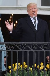 Melania Trump - 140th White House Easter Egg Roll in Washington DC 04/02/2018