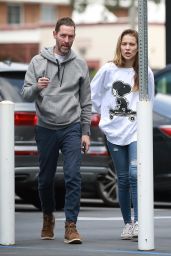 Michael Polish With his daughter Jasper Polish - Los Angeles 04/02/2018