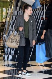 Milla Jovovich and Paul W. S. Anderson Shopping in Beverly Hills 04/02/2018