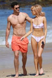 Nicola Hughes  in Bikini at Coogee Beach in Sydney