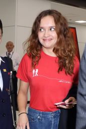 Olivia Cooke at Narita International Airport in Tokyo 04/17/2018