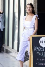 Olivia Culpo Fashion Style - Leaving The Pie Hole Gourmet Pie & Coffee Shop in LA