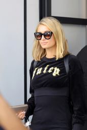 Paris Hilton Wears All Black Outfit - Shopping in West Hollywood 04/05/2018