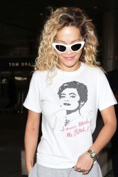 Rita Ora - Arriving at LAX in Los Angeles 04/13/2018