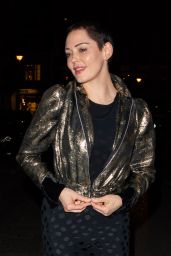 Rose McGowan - Leaving Ash From Chaos Private View at Lazinc Gallery in Mayfair