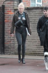 Sophie Turner and Joe Jonas - Walking Their Dog in London 04/03/2018