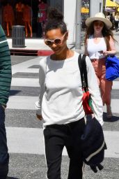 Thandie Newton Street Style - Shopping in Beverly Hills 04/23/2018