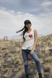 Victoria Justice at Petroglyph National Monument in Albuquerque, New