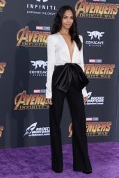 Zoe Saldana – “Avengers: Infinity War” Premiere in LA