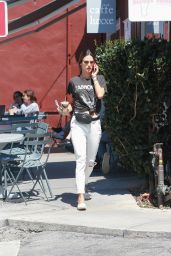 Alessandra Ambrosio - Leaving a Coffee Place in Brentwood 05/03/2018