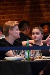 Ariel Winter and Levi Meaden at Vitello