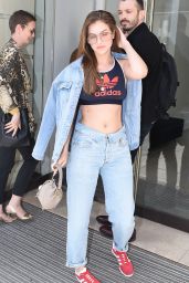 Barbara Palvin in Casual Outfit - Leaves Royal Monceau Hotel 05/03/2018