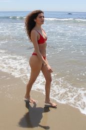 Blanca Blanco in a Skimpy Red Bikini on the Beach in Malibu 05/05/2018