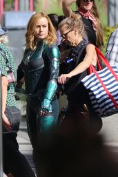 Brie Larson - "Captain Marvel" Movie Set in Los Angeles 05/09/2018