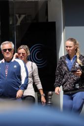 Caroline Wozniacki in Tights - Enjoying in Paris One Day Before Roland Garros Tournament 05/26/2018