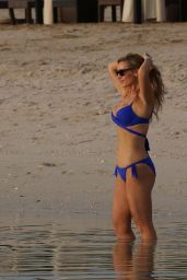 Catherine Tyldesley in Bikini at a Beach in Dubai, April 2018