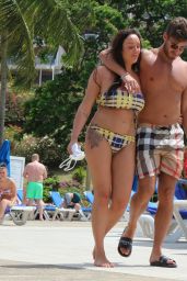 Charlotte Crosby in Bikini at the Beach in St Lucia 05/16/2018