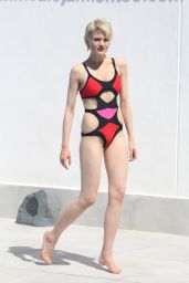 Chloe Jasmine in Swimsuit Having Fun Poolside in Cape Verde 05/04/2018