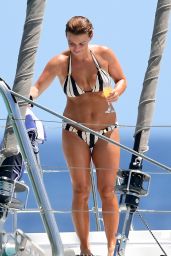 Coleen Rooney in Bikini on a Catamaran in Barbados 05/28/2018