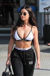Demi Rose - Arriving in Ibiza, May 2018