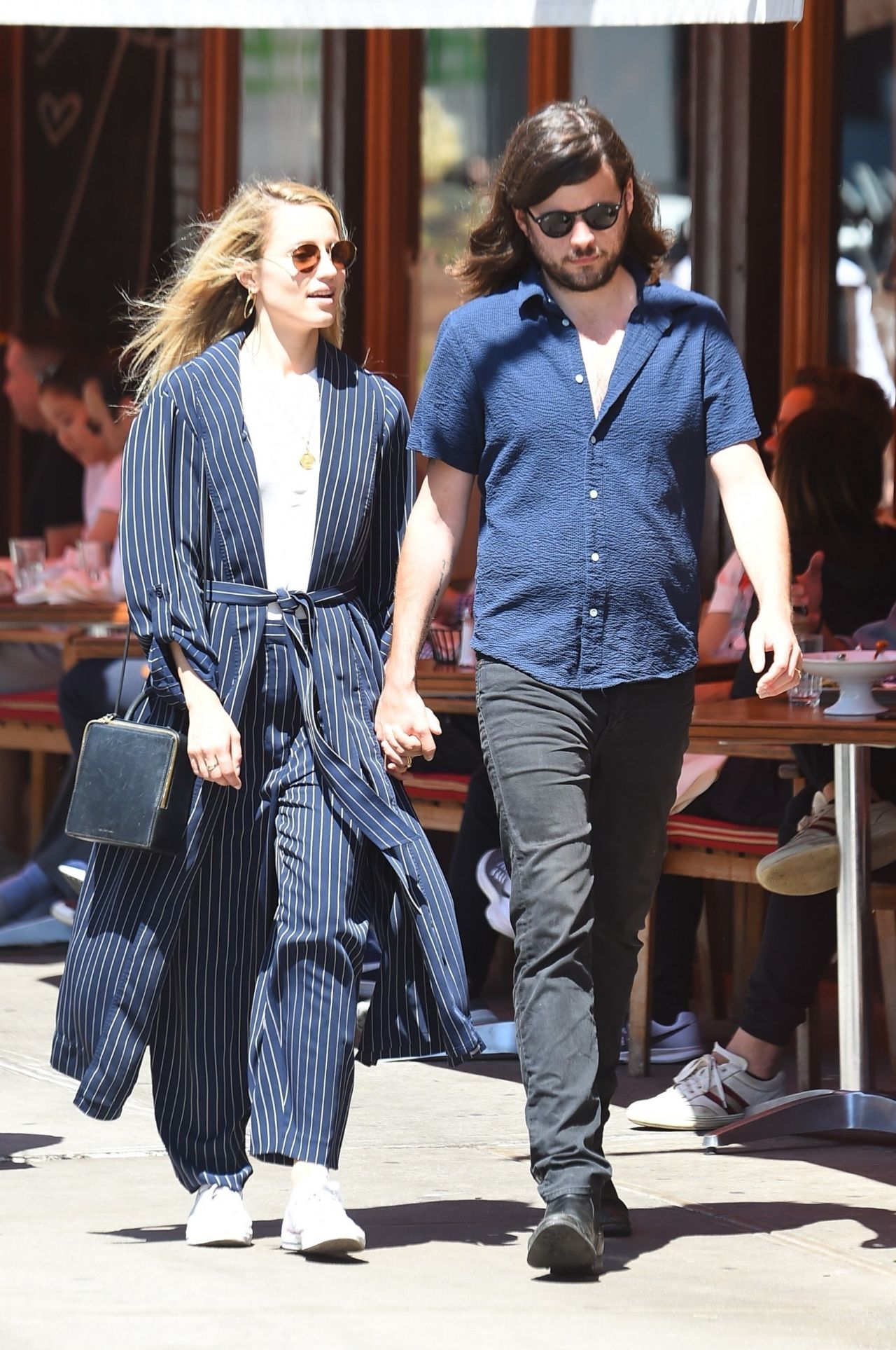 Dianna Agron and Her Husband Winston Marshall Stroll in SoHo, New York