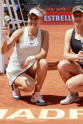 Ekaterina Makarova and Elena Vesnina - Celebrate the Victory in the Madrid Open Tennis 2018 WTA Doubles Final Match