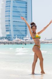 Farrah Abraham in Bikini on the Beach in Dubai 05/25/2018