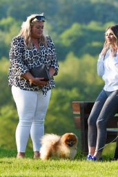 Gemma Collins, Chloe Sims and Georgia Kousoulou - Filming The Only Way Is Essex in Brentwood 05/15/2018
