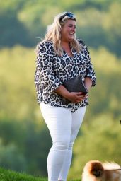 Gemma Collins, Chloe Sims and Georgia Kousoulou - Filming The Only Way Is Essex in Brentwood 05/15/2018