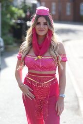 Georgia Kousoulou – “The Only Way Is Essex” Filming an Arabian Nights Theme in Brentwood