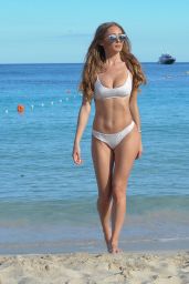 Georgie Clarke in Bikini on the Beach in Tenerife, May 2018