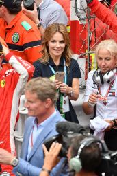 Geri Halliwell - Congratulates on the Track, the First 3 Drivers of the 76th Grand Prix of Monaco