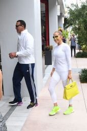 Jennifer Lopez in White Tights - Miami 05/23/2018