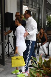 Jennifer Lopez in White Tights - Miami 05/23/2018