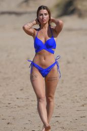 Jenny Thompson in a Blue Bikini - Costa Del Sol 05/30/2018