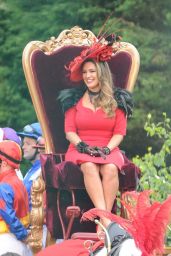 Kelly Brook - On Set Filming a Commercial in Liverpool 05/30/2018