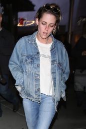 Kristen Stewart in an All Denim Look - Hollywood 05/23/2018