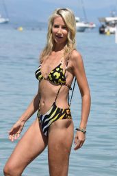 Lady Victoria Hervey in a Colorful Bikini at Keller Beach in Antibes 05/21/2018