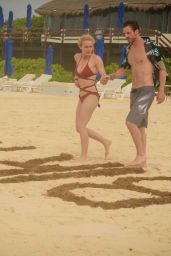 Leven Rambin in Swimsuit - Romantic Holiday at the Beach in Cancun 05/26/2018
