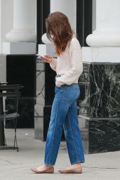 Lily Collins Casual Style - Heads to the Skin Care Salon in Beverly Hills 05/30/2018