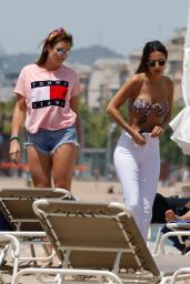 Lucy Watson in Bikini on the Beach in Barcelona 05/25/2018