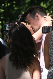 Megan Fox and Josh Duhamel - Shooting Kissing Scene for "Think Like a Dog" in New Orleans 05/06/2018
