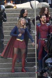 Melissa Benoist - Finale of "Supergirl" Filming in Vancouver 05/02/2018