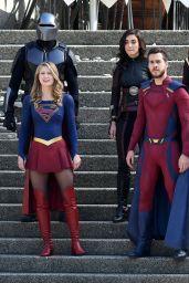 Melissa Benoist - Finale of "Supergirl" Filming in Vancouver 05/02/2018
