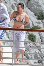 Michelle Rodriguez Bikini Candids - Eden Roc Hotel in Antibes 05/14/2018