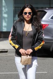 Michelle Rodriguez in Ripped Jeans - Beverly Hills 05/10/2018