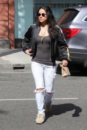 Michelle Rodriguez in Ripped Jeans - Beverly Hills 05/10/2018